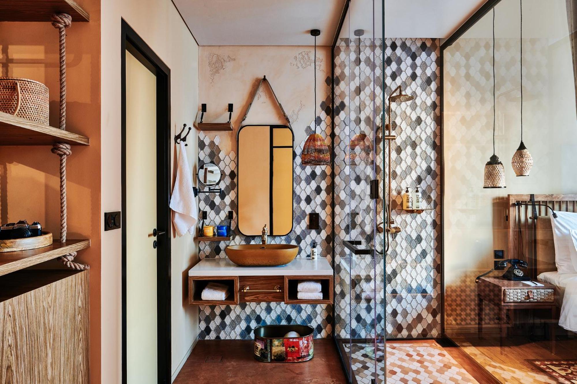 25Hours Hotel Dubai One Central Exterior foto Bathroom at the hotel